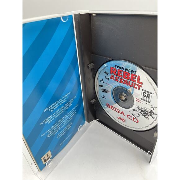 Sega CD Game Star Wars Rebel Assault CIB Complete In Box Great Shape ! - Picture 5 of 10